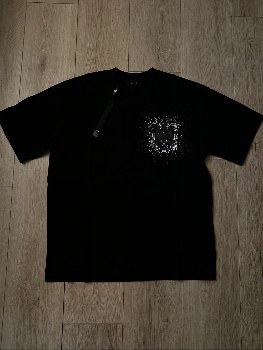 AMIRI Black Short-Sleeve T-Shirt with Chest Graphic